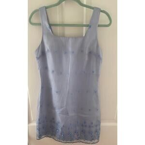 Women’s Size 7 Vintage Dress Wedding Party Baby Blue